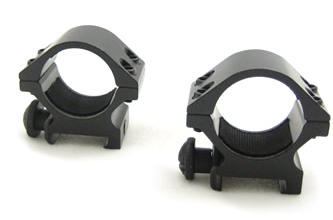 Крепления (кольца) для оптики низкие NcSTAR RB01 1" WEAVER RING/ BLACK .